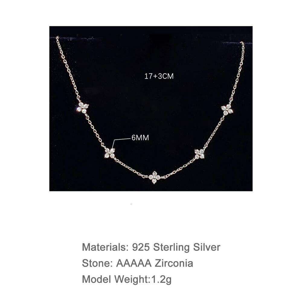Aide Real S925 Sterling Silver Mini Zircon Flower Pendant Bracelet Chain for Women's Fine Jewelry Gifts Gold Bracelets Bangles