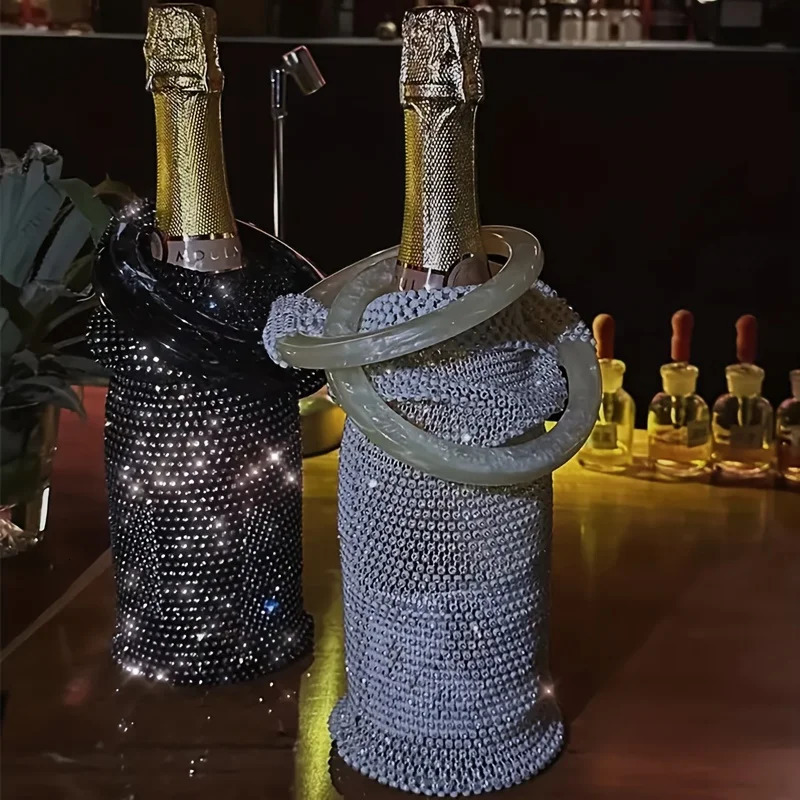 Sparkling Wine Bag - Elegant Mesh with Round Handle Perfect for Weddings Parties Reusable Stylish 251231
