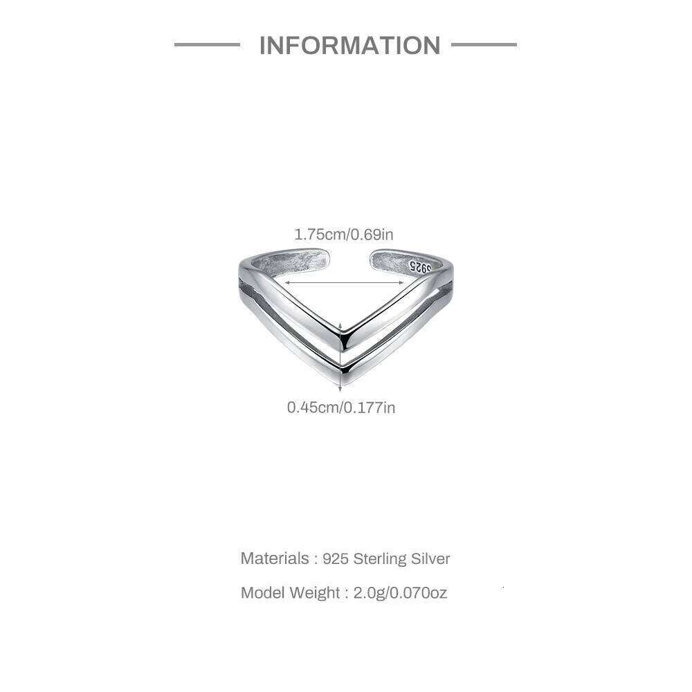 Aide 925 Sterling Retro Minimalist Rings For Women Double Layer Adjustable Finger Silver Color Ring Personality Jewelry