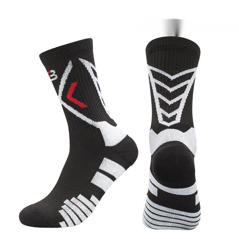 Professional Basketball Socks High Tube Player Edition Professional Practical Men Long Socks Thickened Towel Bottom Mid Tube Running Sports Socks