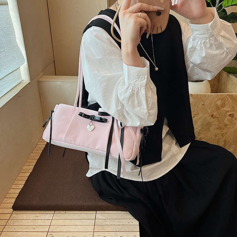 Cross-Border Niche Bags Women's 2025 New Trendy Summer Fashion Versatile Bow Shoulder Commuter Underarm Bag
