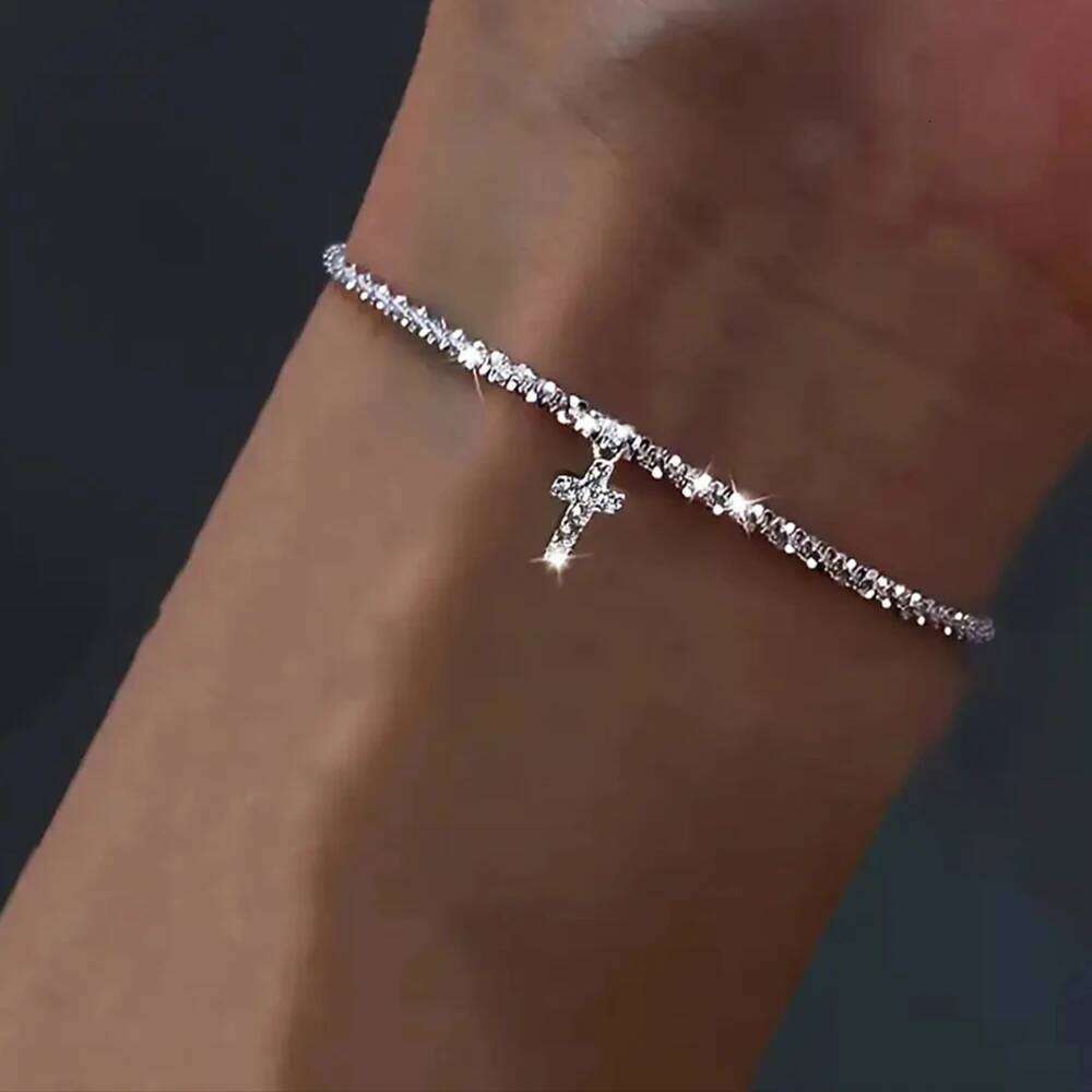 AIDE Real 925 Sterling Silver Sparkling Starry Sky for Women Shiny Lucky Zircon Bracelet Homme Wedding Party Jewelry