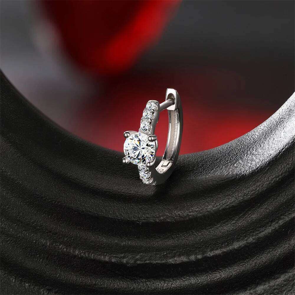 Aide S925 Sterling Silver Valentine's Day GiftsMoissanite Piercing Jewelry Multi-Style Layered Ear Looks Stud Earring For Girls