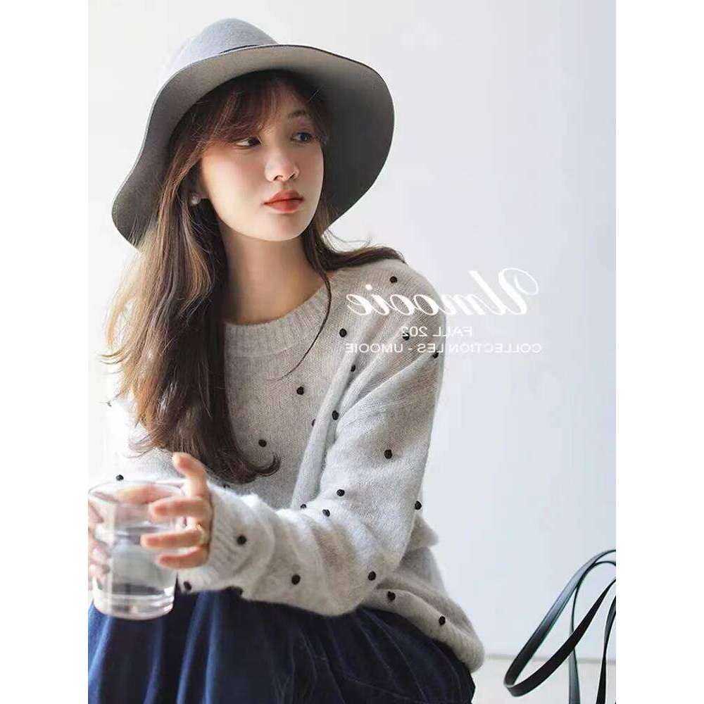 Autumn And Winter 2022 Women's New Christmas Casual Pullover O-Neck Loose Soft Hand Embroidered Cashmere Sweater Korean