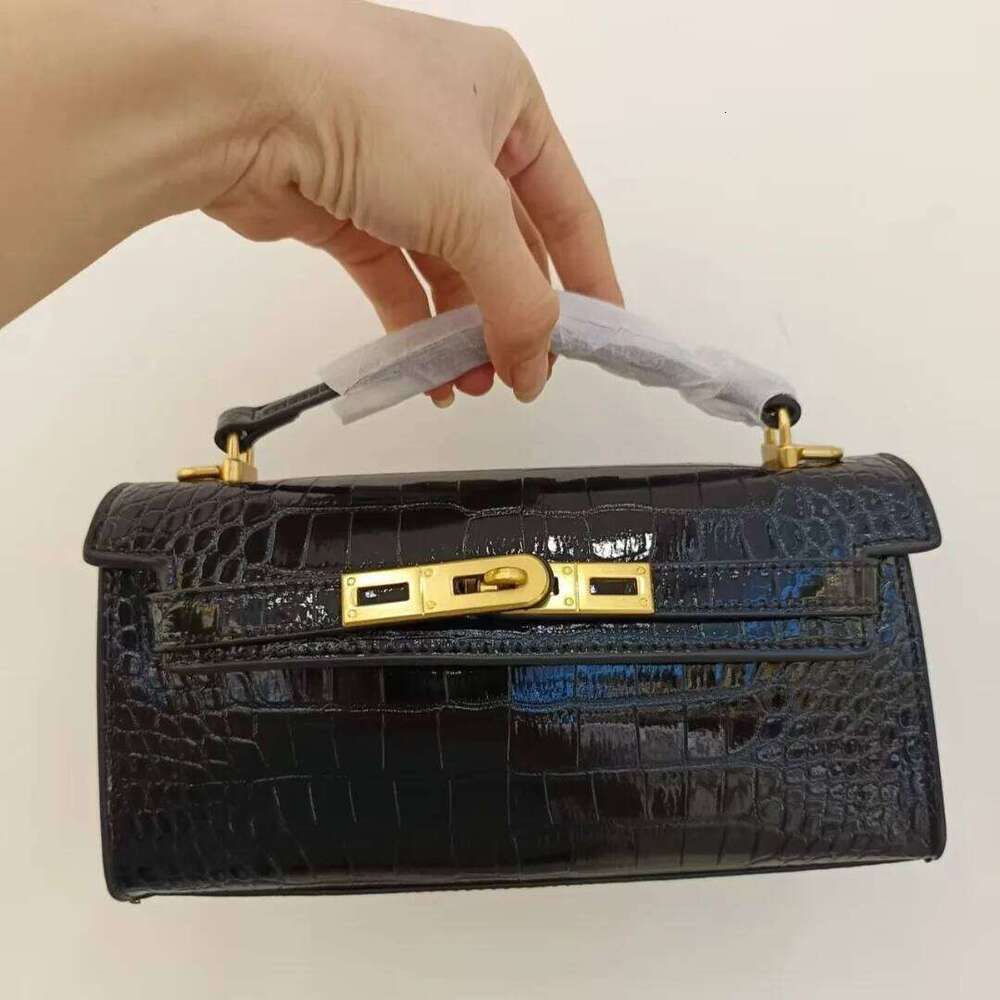 Top Handle Crocodile Embossed Genuine Leather Tote Shoulder Crossbody Bag For Women New Luxury Handbags JINXIANGGUO TOTE