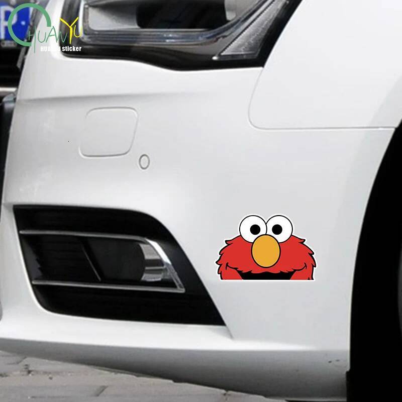 Bestseller 3D Funny Elmo Peeking Cartoon Sticker Window Truck Vinyl Decal Laptop Car Motorcycle Products ddmycat