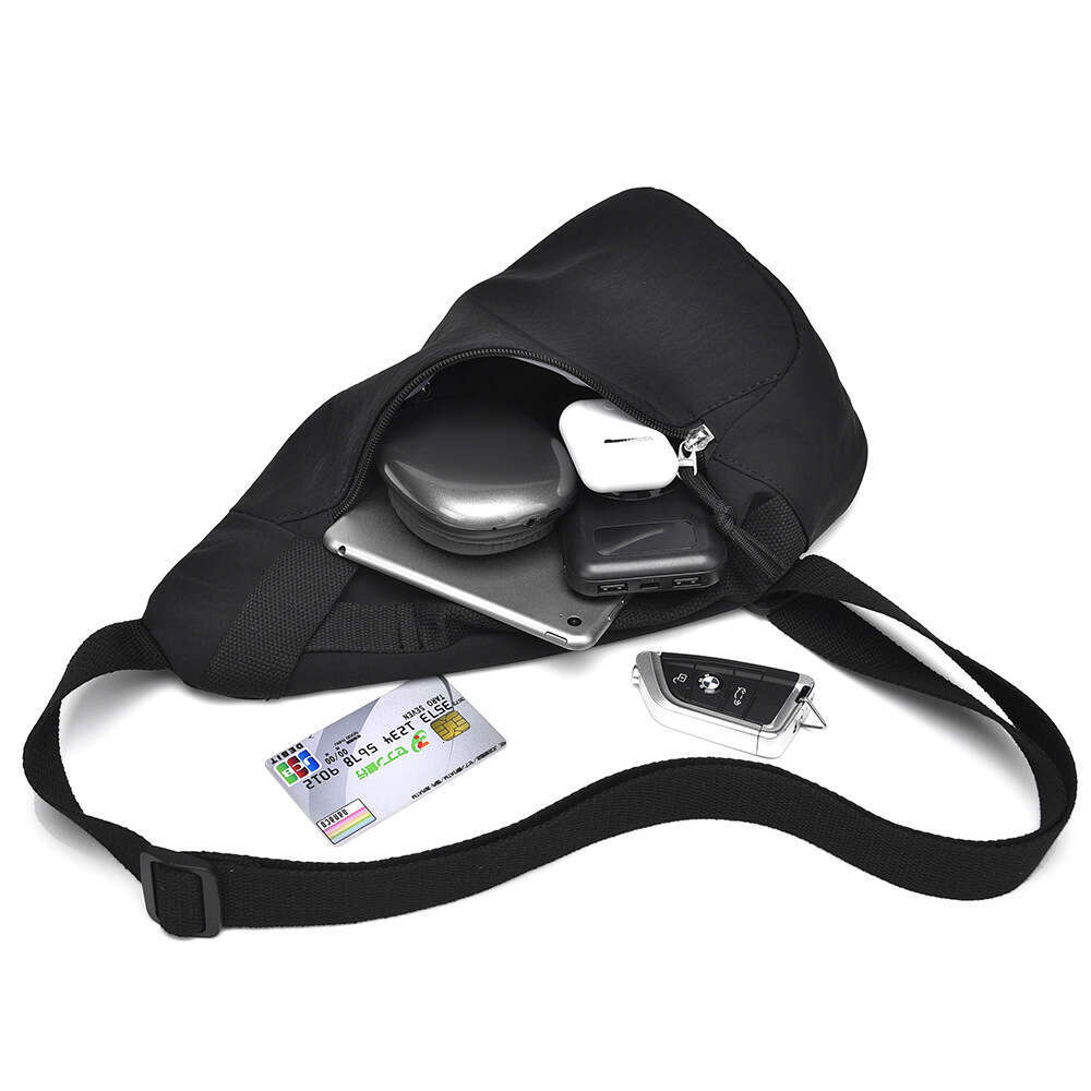 2025 Japanese Style Sports Chest Crossbody Cross-border Korean Version Versatile Casual Phone Waist Simple Multi-functional Bag