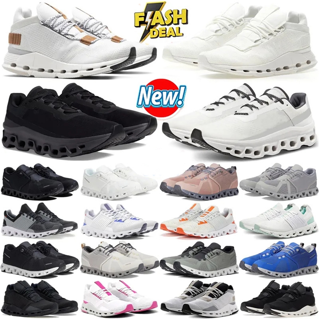 Oncloudswomen 6 Free Shipping on cloudes sneakers Running Shoes for mens womens chaussure black White men women runners