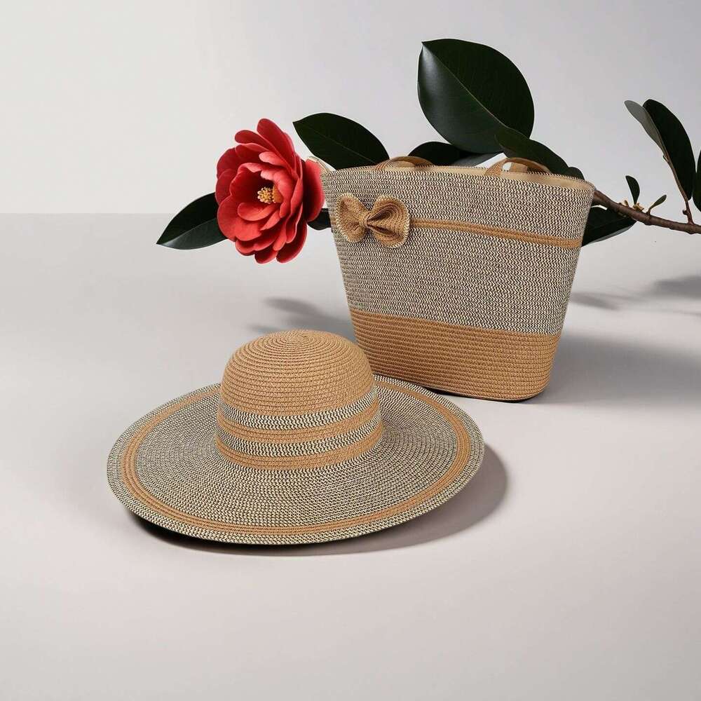 Straw Cross-Border Hot-Selling Trendy Beach Shoulder Woven Commuter Bag Travel Vacation Handbag