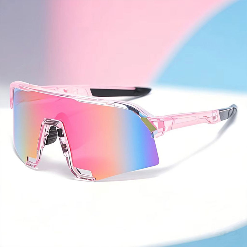 New Fashionable Glittering Hiking Sports Sunglasses Outdoor Cycling Eye Protection Ski Goggles UV Protective Sunglasses