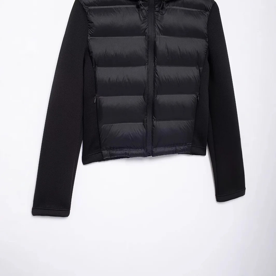 2025 Winter Womens Lightweight Warm Down Jacket with Long Sleeves and Zippered Hooded Sports Coat 251218