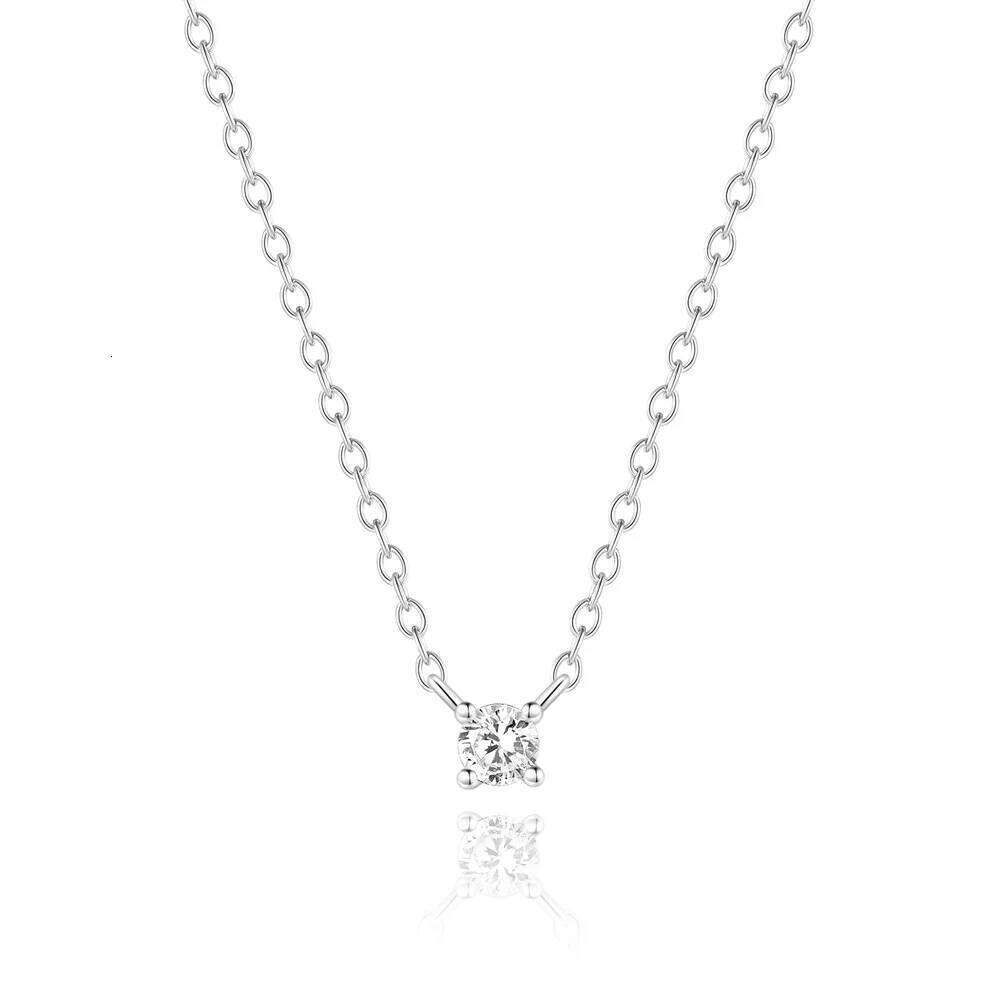 Aide 2.0 3.0 4.0 Gold Color Moissanite Necklace for Women Sparkling Classic Lab Diamon Pendant 925 Sterling Silver Choker Necks