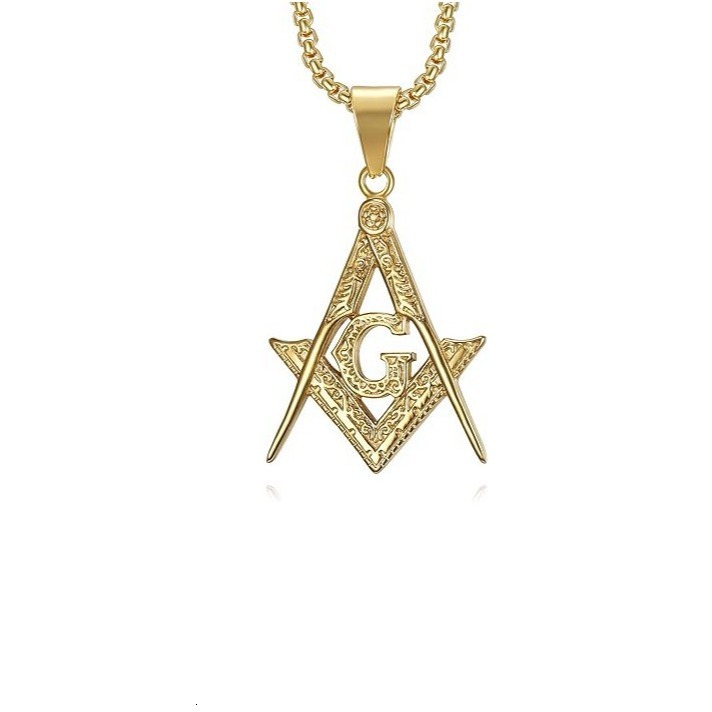 Luxury Brand Designer Jewelry European And American Source Factory Direct Supply Classic Retro Trend AG Masonic Brotherhood Pendant In Stock Wholesale