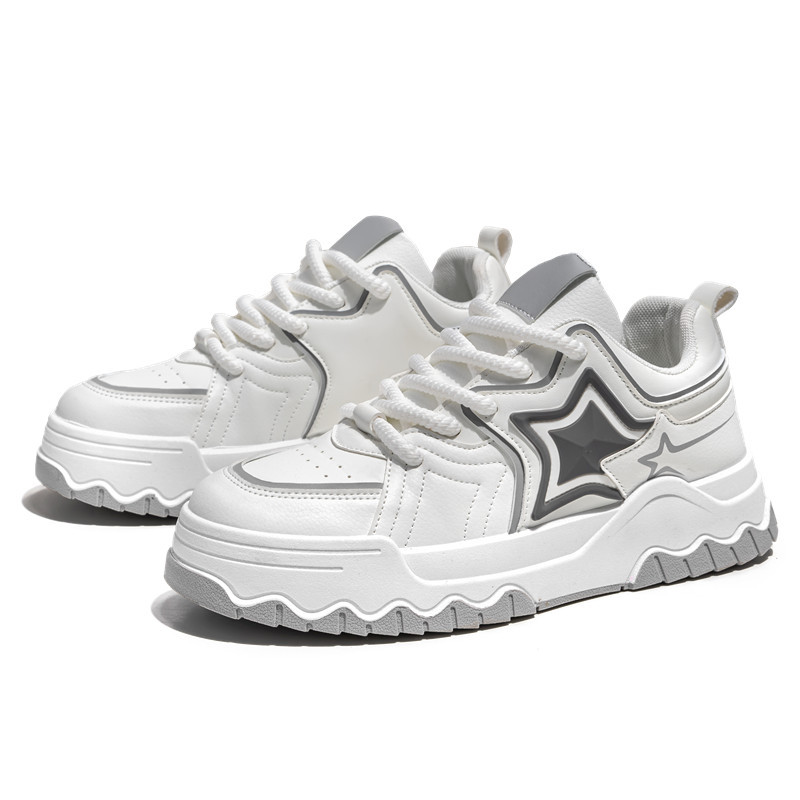 Free Shipping 2026 Spring New Men's Chunky Sneakers, Korean Style Fashion Dad Shoes, Big Size 39-45 Sports Casual Shoes