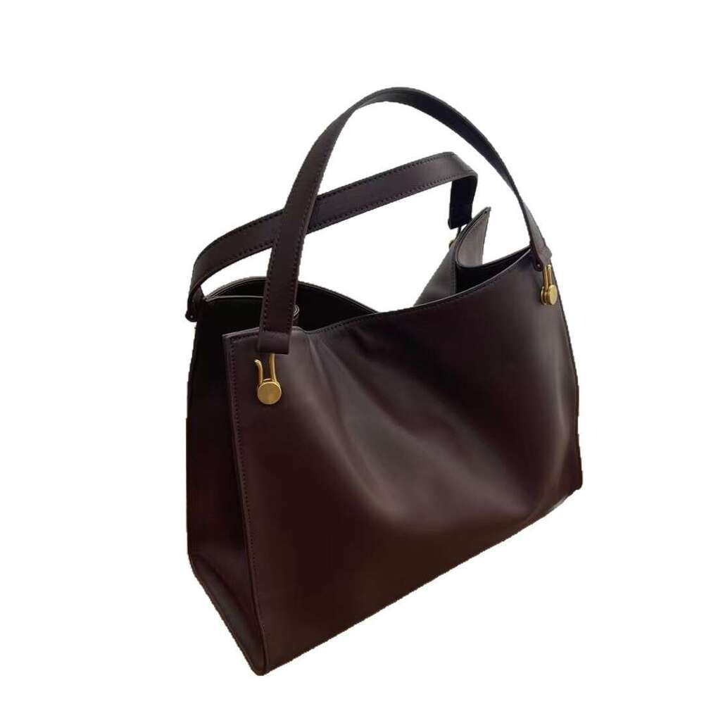 Totebag Shoulder ROSE NOIRE New Handheld Underarm With Metal Buckle Large Capacity Tote Bucket Bag Versatile And Practical Commuter For Women