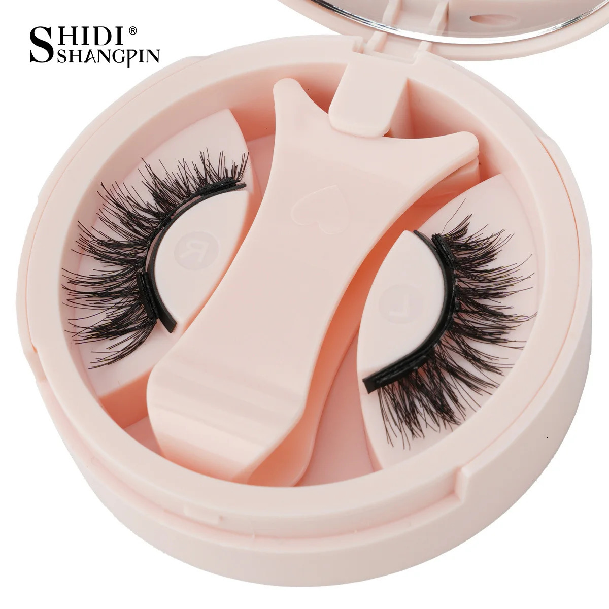 1/2 Pairs Magnetic Fake Eyelashes Set No Glue Needed Faux Lashes Reusable False Eyelashes with Magnetic Tweezers Makeup Tool 251231