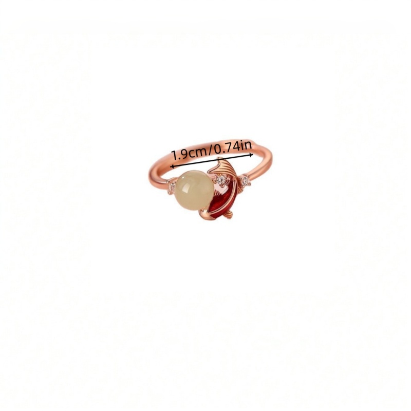 Valentine's Hot Sale! Cute Dolphin Gem Ring - Rose Gold Plated Romantic Jewelry