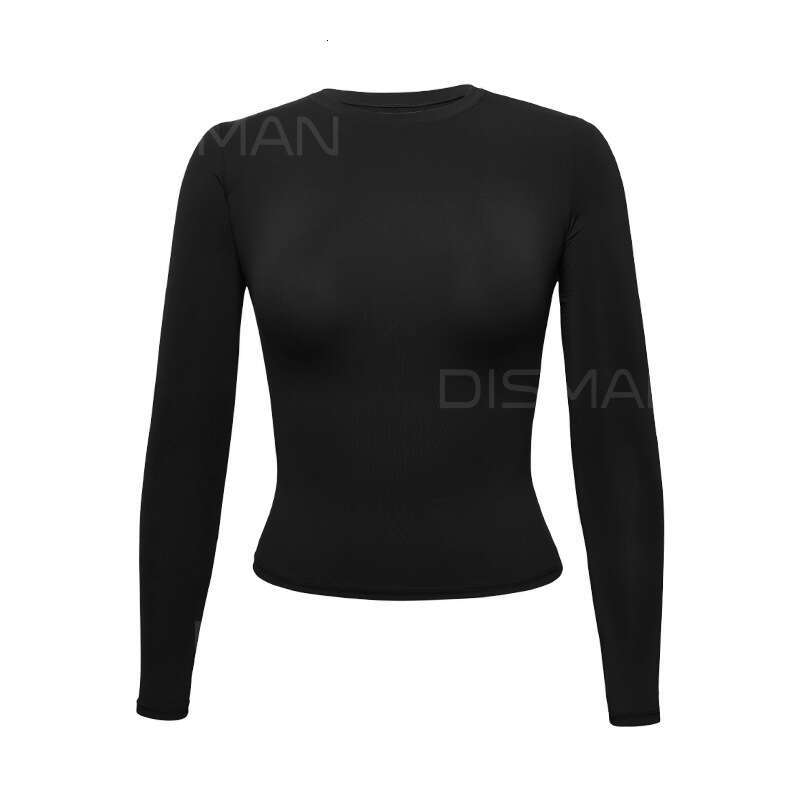T-Shirt Base Shirt Tight High Elasticity Women's Comfortable Breathable Round Neck Long Sleeve Top Early Autumn