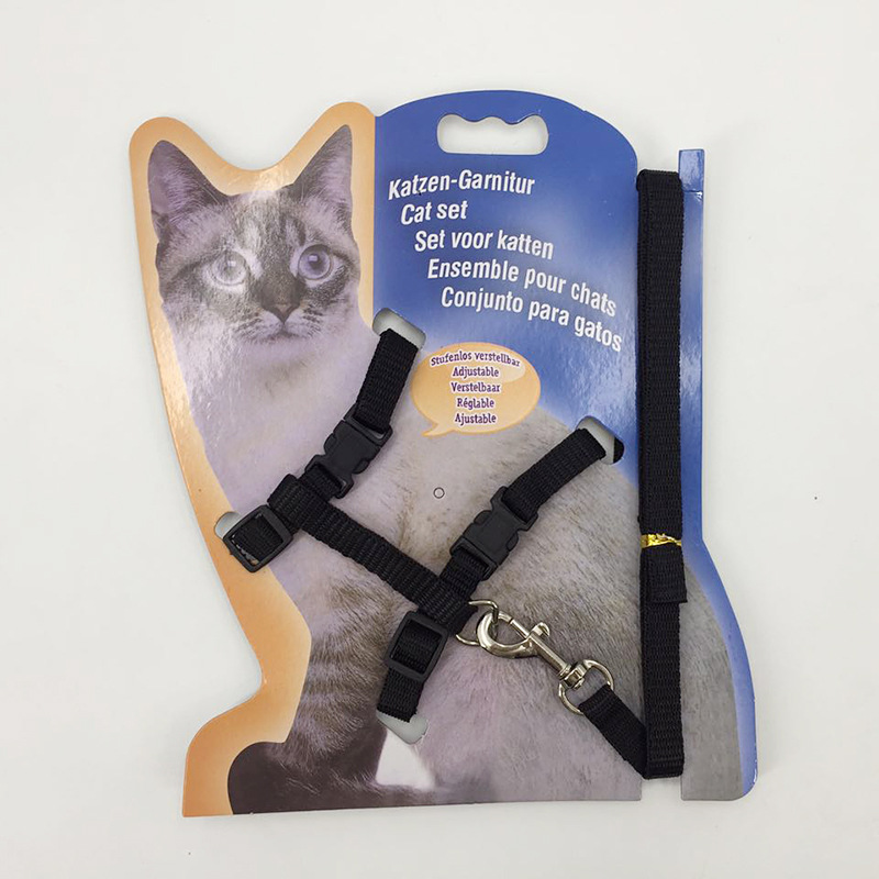 Pet supplies, cat towing rope, cat rope, cross shaped walking rope, cat chain, chest strap, cat rope, wholesale from manufacturers