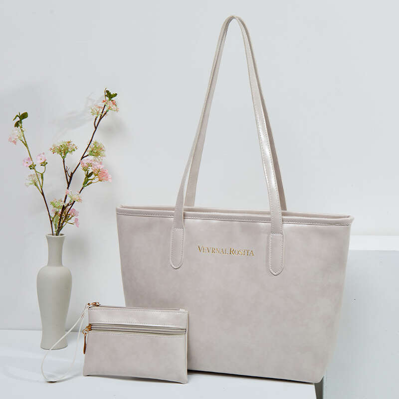 Tote Two-Piece Set New Large Capacity Women's Shoulder Cross-Border Hot Sale High-End Shopping Bag