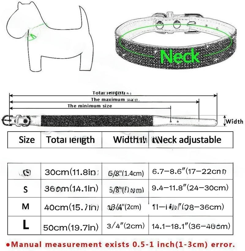 2026 New Collar, Cute Dazzling Sparkling Soft Leather Cat Rhinestone Crystal Diamond Dog Puppy Collar Jewelry Necklace Pet Gift Rose Red S 147 Free Sh