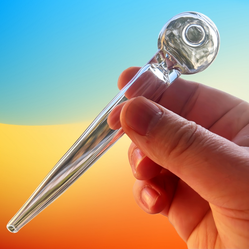 Glass oil burner pipe big clear glass tube water pipe bong for smoking