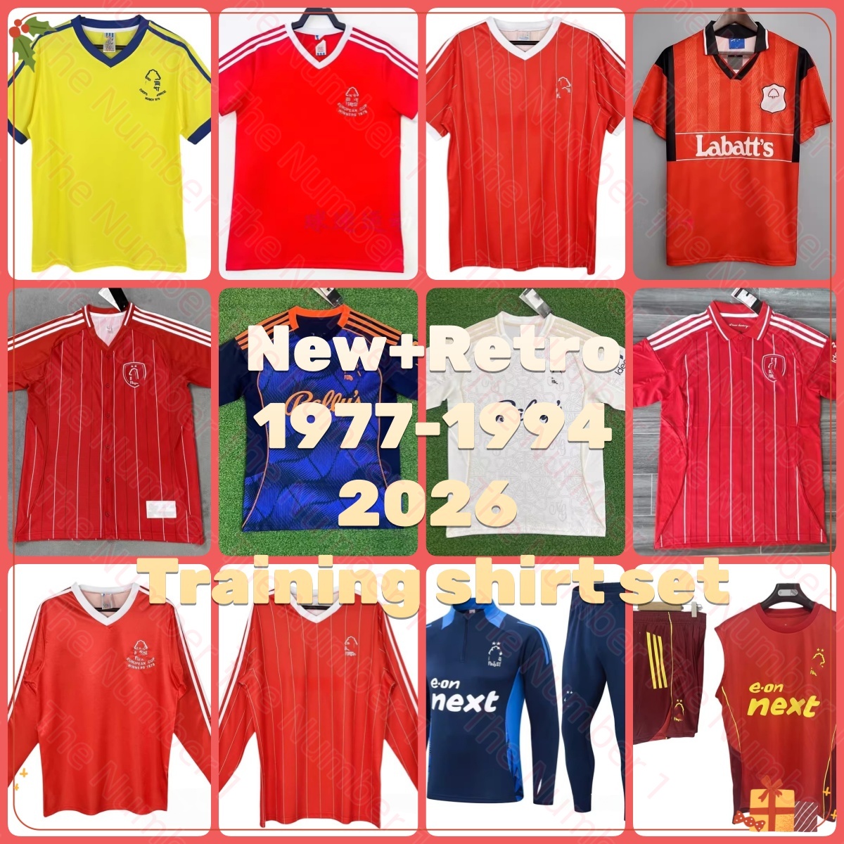 Retro 1977 82 1994 2025 26 NoTtinGHamS Soccer Jerseys I.JESUS DOUGLAS LUIZ GIBBS-WHITE ZINCHENKO AWONIYI NDOYE Forest COLLYMORE football MEN shirt Training suit set
