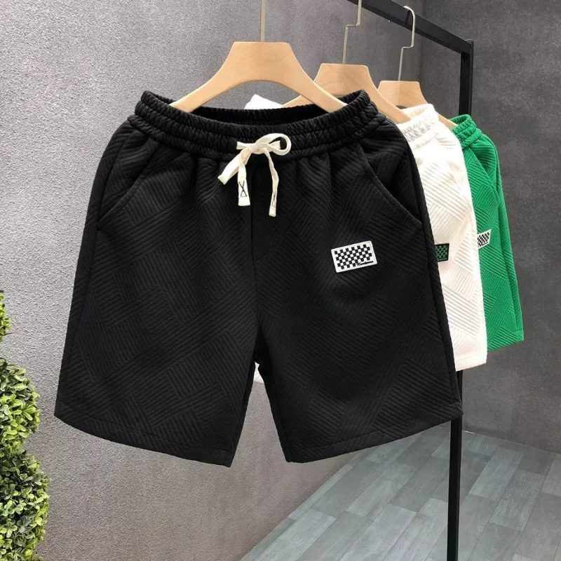 Fashion Shorts Men Comfortable Elastic Waist Clothing Breathable Short Trousers Sporty Loose Fit Running Five Inches Sweatpants 251230