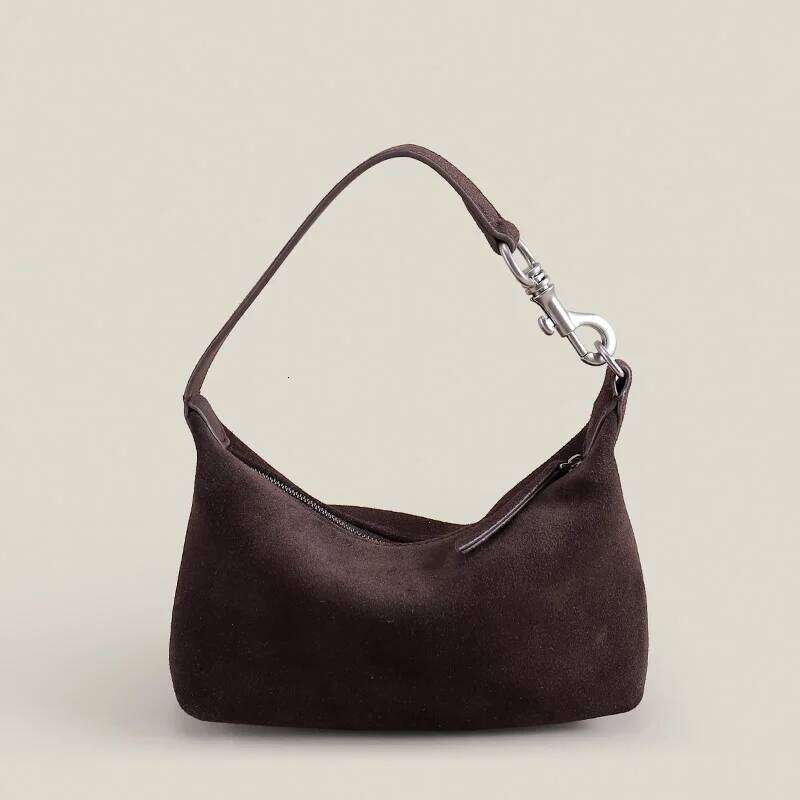 Suede Women's Dumpling New Niche Design Frosted Cowhide Handbag High Quality Antique One-Shoulder Crossbody Bag Suotong251222