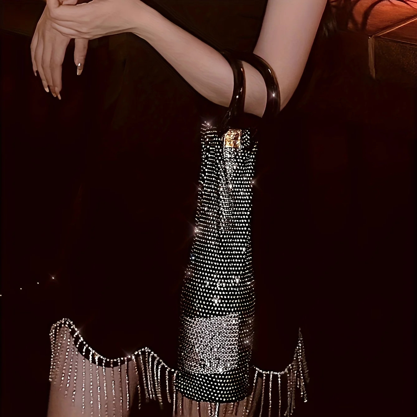 Sparkling Wine Bag - Elegant Mesh with Round Handle Perfect for Weddings Parties Reusable Stylish 251231