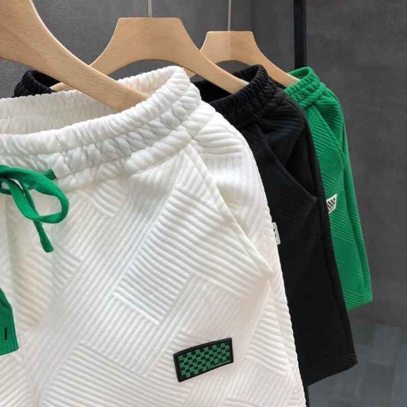 Fashion Shorts Men Comfortable Elastic Waist Clothing Breathable Short Trousers Sporty Loose Fit Running Five Inches Sweatpants 251230