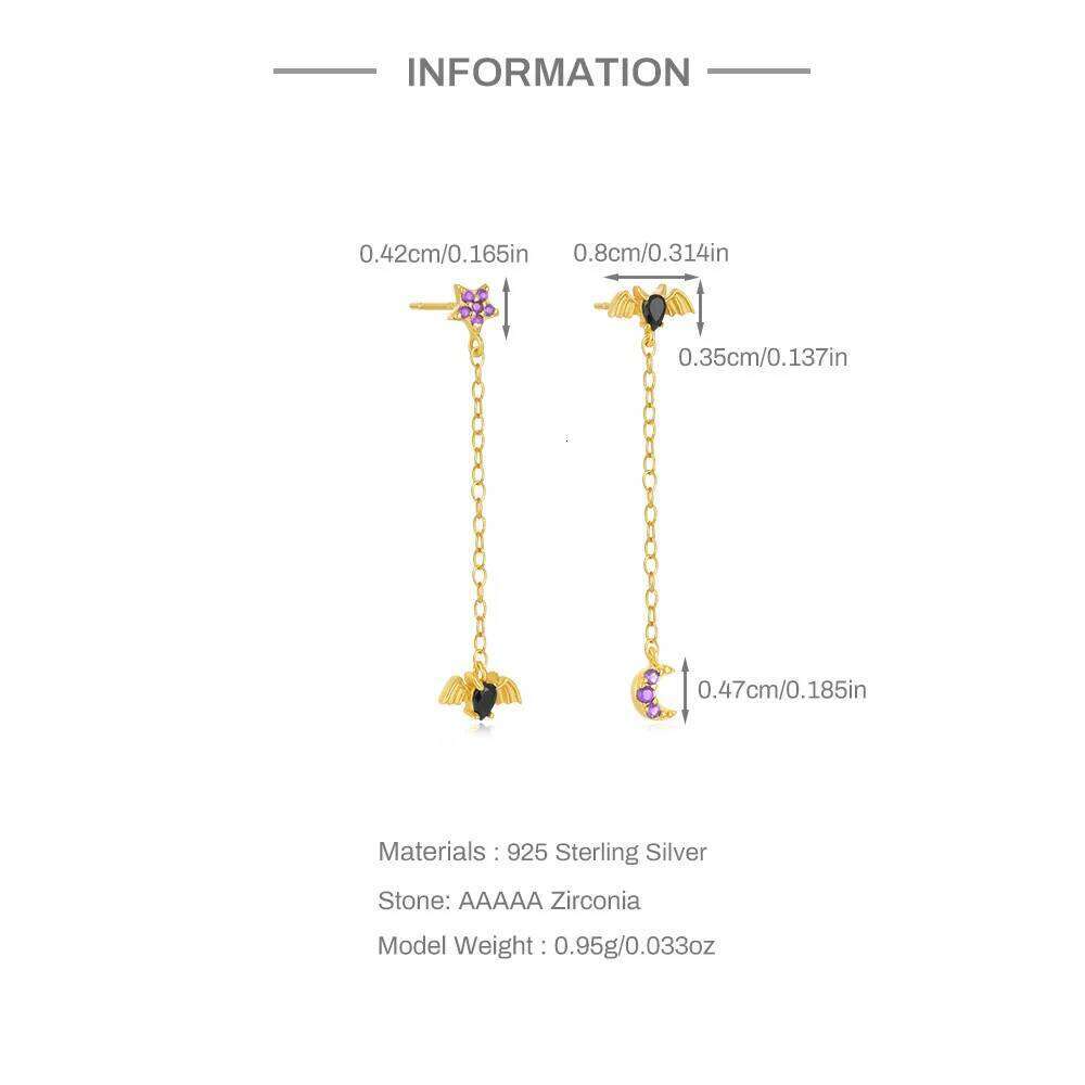 Aide 925 Sterling Silver Cute Halloween Stud for Women Cartoon Ghost Pumpkin Star Earrings Party Statement Fine Jewelry