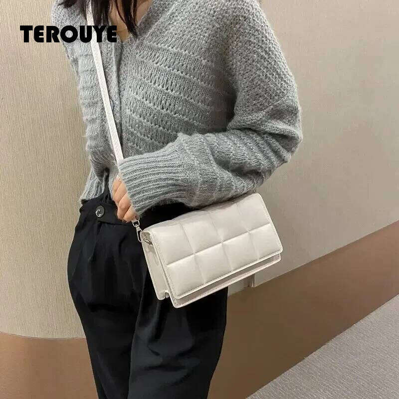 Fashion Brand Designer Shoulder Small PU Leather Female Crossbody Bag Trend Classic Handle Handbag Women TEROUYE