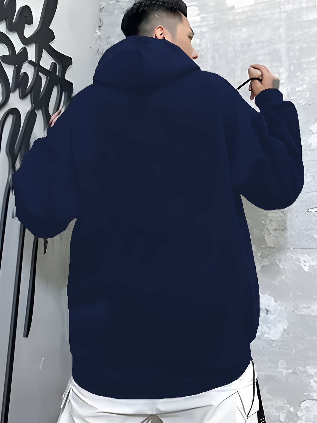 " Way Truth Life" Printed Casual Hoodie Men's Fashion Fall/Winter Collection Regular Fit Polyester Blend Knit Fabric Letter Pattern Com