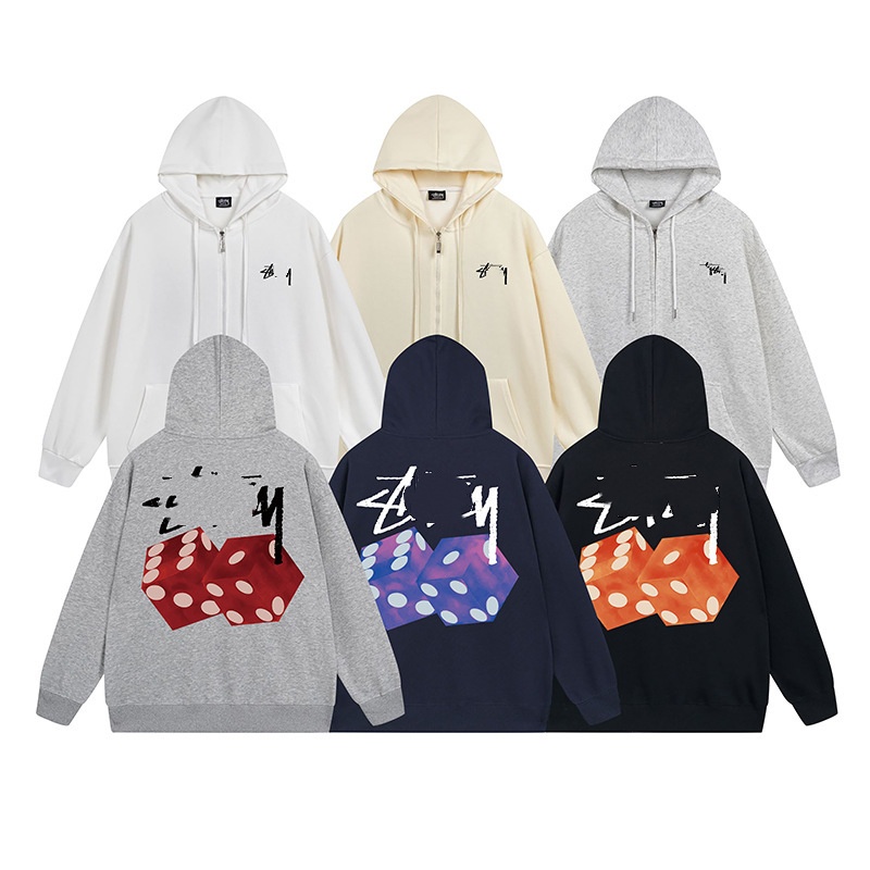 Stussylys Hoodie Designer Hoodie Mens Women Hoodie Luxury Neck Long Sleeve Autumn Winter y2k stussyhoodiw Hooded zipper Clothes Sweatshirts Jacket Hoodies Jumper