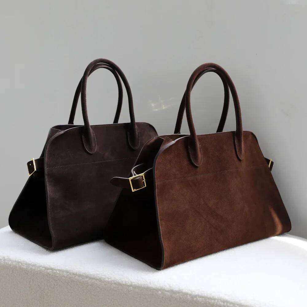 Grand luxury genuine leather tote bag retro handbags for women, high quality, brown, 2024