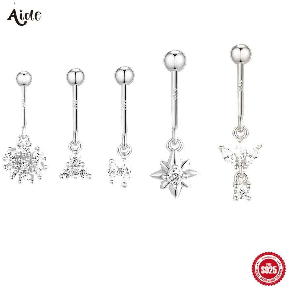 Aide Single 1pc 925 Sterling Thread Labret Cartilage Tragus Helix Studs Silver Color Lobe Piercing Upper Earrings