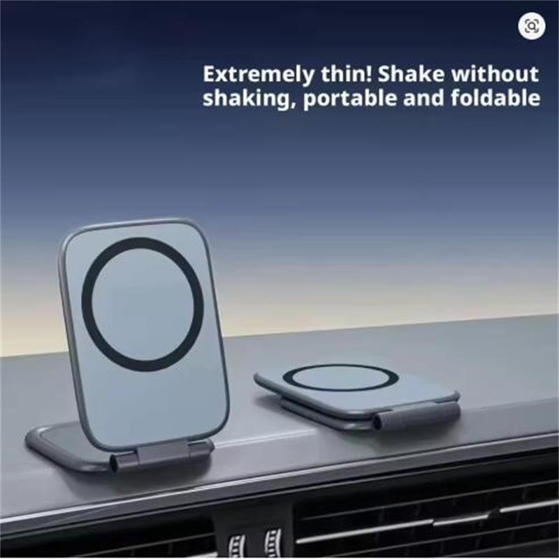 Car Ultra-thin Phone Holder Foldable Magnetic Phone Stand Multifunctional Navigation Vehicle Mounted Mobile Stand