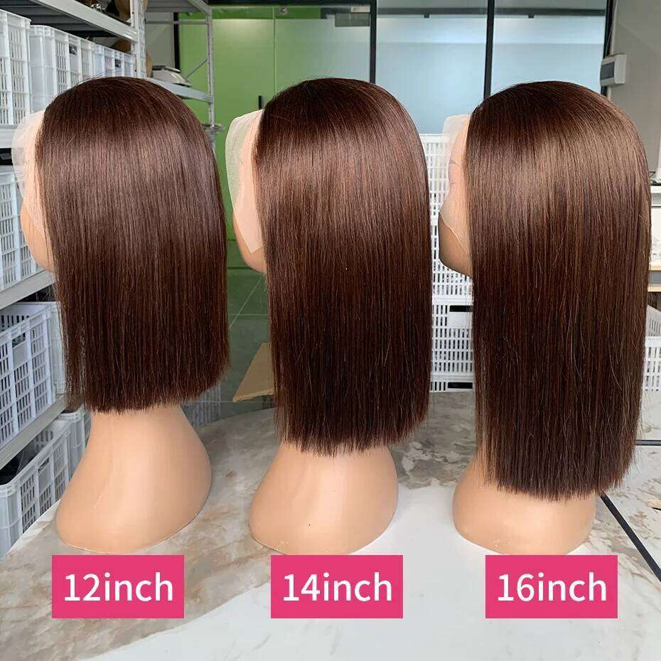 Vietnamese Glueless 100%human Hair Quality 2x6 Closure Ready to Wear Wig 250 Density13x6 13x4 Lace Frontal Bob Wigs #2
