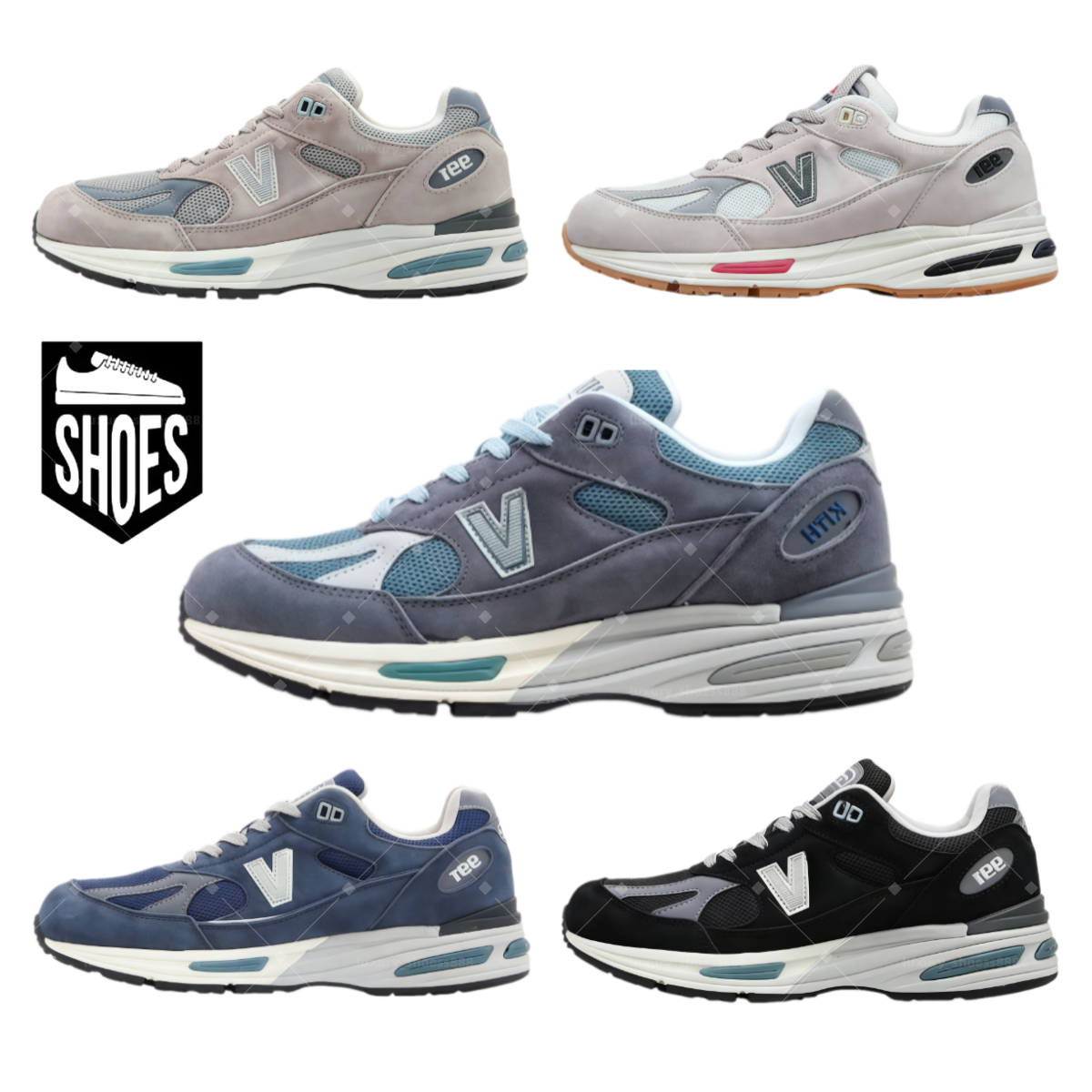 2026 New 991 Co Branded Designer Running Shoes Shock Absorbing Thick Sole Sneakers Daily Training Shoes Low Top Casual Shoes EU36-45