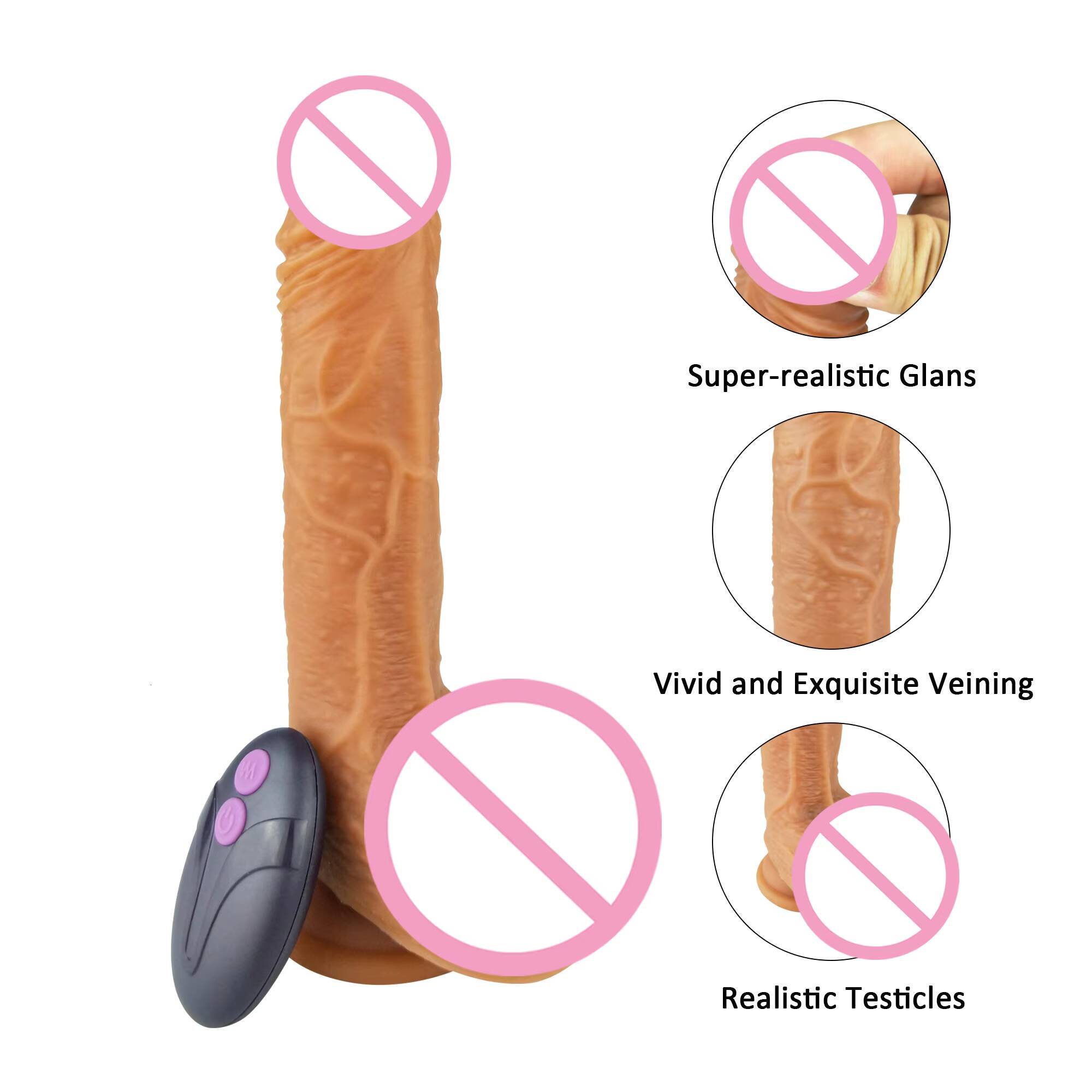 Remote Control Thrusting Dildo Vibrators for Women Clitoris Stimulator Female Masturbation Toys Couples Sex Huge Penis