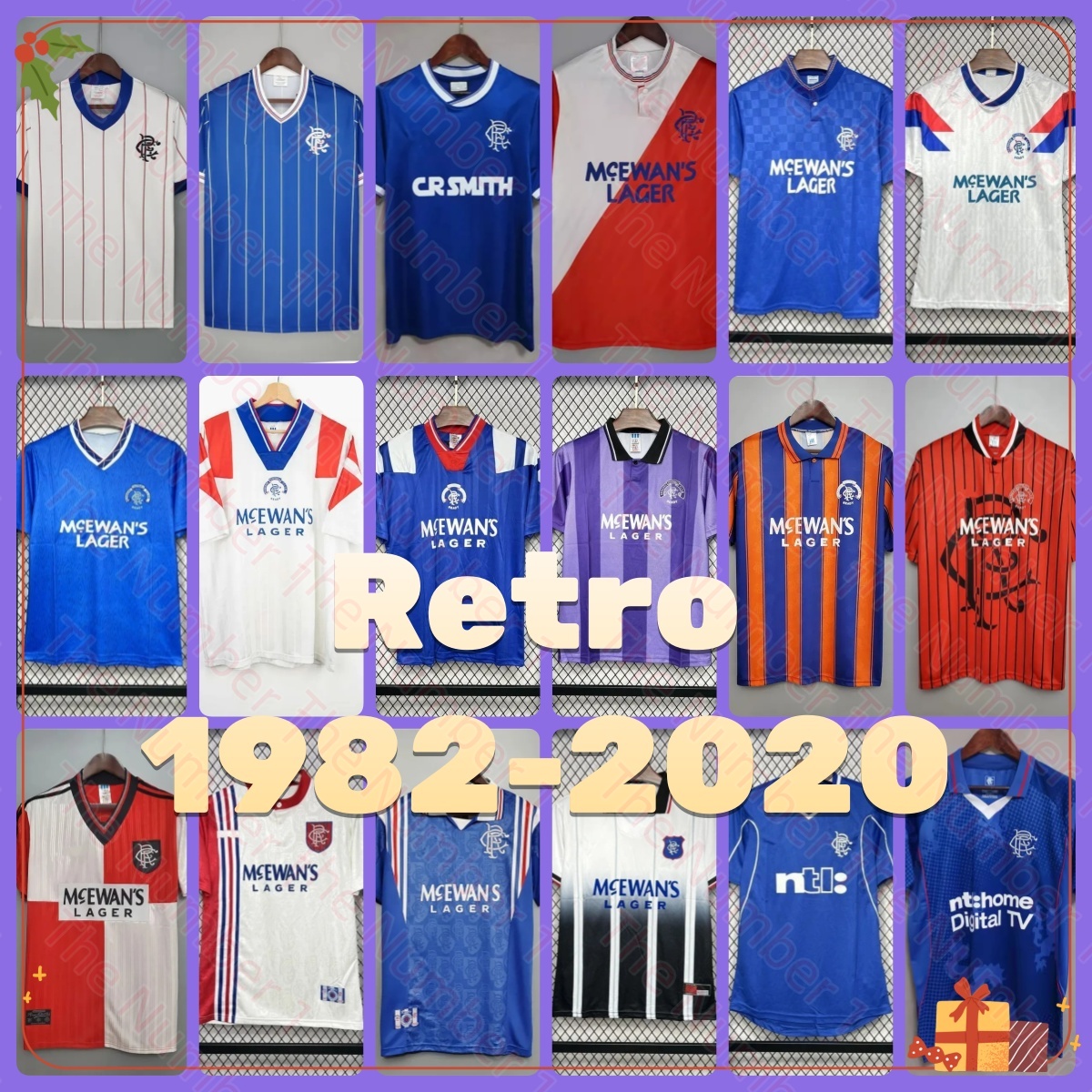 RaNGersFC Home 2002 03 CANIGGIA AMORUSO Glasgow Retro soccer jerseys GERRARD GASCOIGNE LAUDRUP gerrard MCCOIST 82 87 90 92 93 95 98 football shirt 150th Anniversary