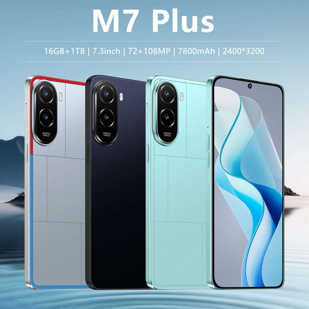 Famous brand hot selling new cross-border M7 Plus smartphone 16+1TB foreign trade large screen source factory direct sales CKS