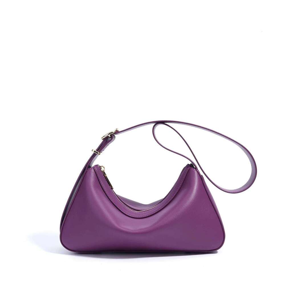 Cowhide Women's Crescent New Niche Design Simple Commuter Crossbody Fashionable High Quality Armpit Shoulder Bag Suotong251222