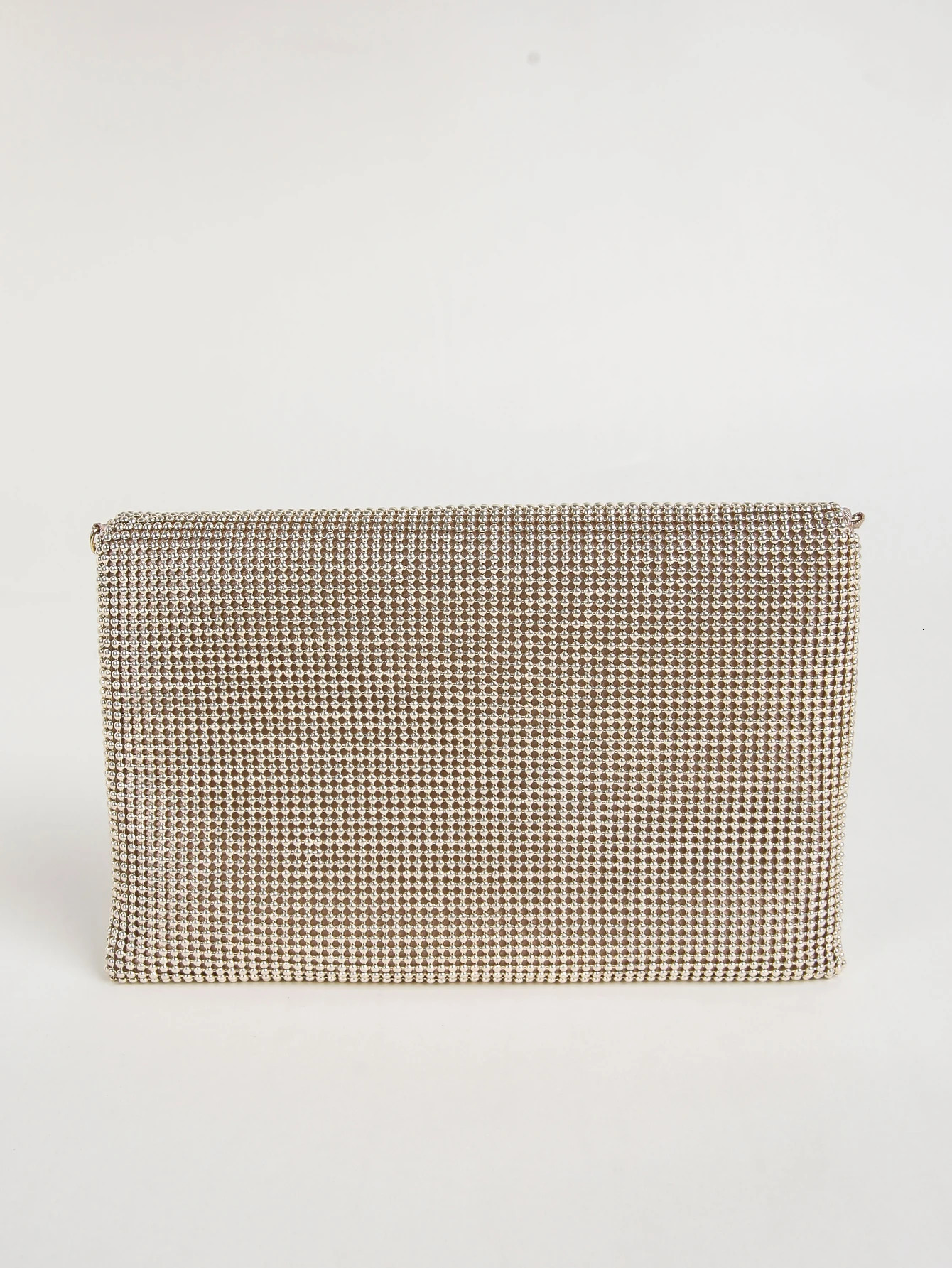 Clutch Chain Mesh Purse Evening Bag for Women Elegant Chain Mail Evening Envelope Handbag With Detachable Chain Elegant 251231