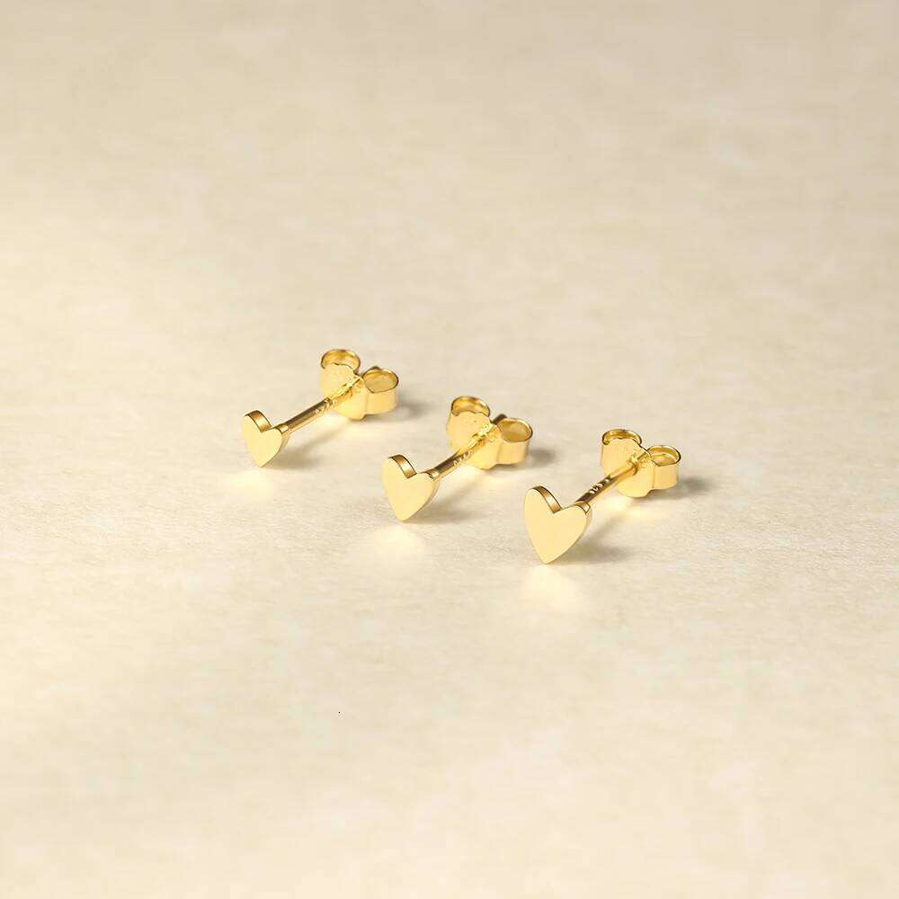 Aide 3PCS Set Multi-size Star Moon Zircon 925 Sterling Silver Stud Earring For Women 18K Gold Ins Piercing Earrings Fine Jewelry