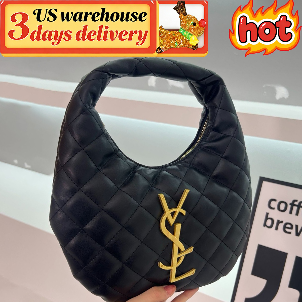 Designer Bag Bag Luxury Bag Shoulder Bag Hobo 2025 New Designer Bags Handbag Zipper Bag High Quality Leather Underarm Bag Women's Fashion Bag