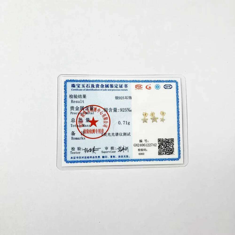 Aide 925 Sterling Silver 6pcs Set Star Cubic Oxygen Zircon Piercing Stud Earrings For Women Bohemian Elegant DIY Earring Jewelry