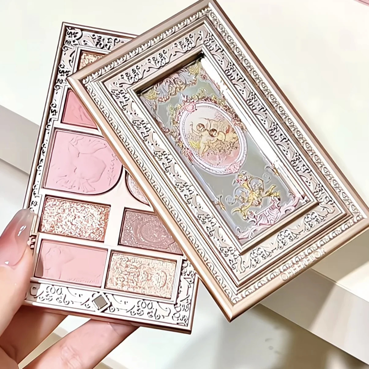 Cheerflor 10 Colors Eyeshadow Palette Powder Matte Shimmer Glitter Natural Nude Tone Fine Flash Longlasting Eye Brighten Makeup 251231