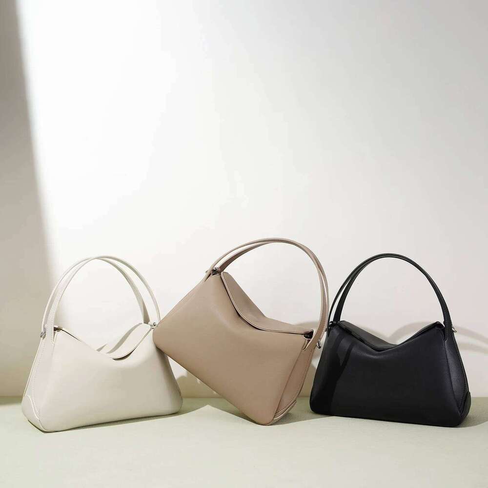 Cowhide Women's Pillow New Niche Design Simple Commuter One-Shoulder Crossbody Bag Large Capacity Fashionable Handbag Suotong251222